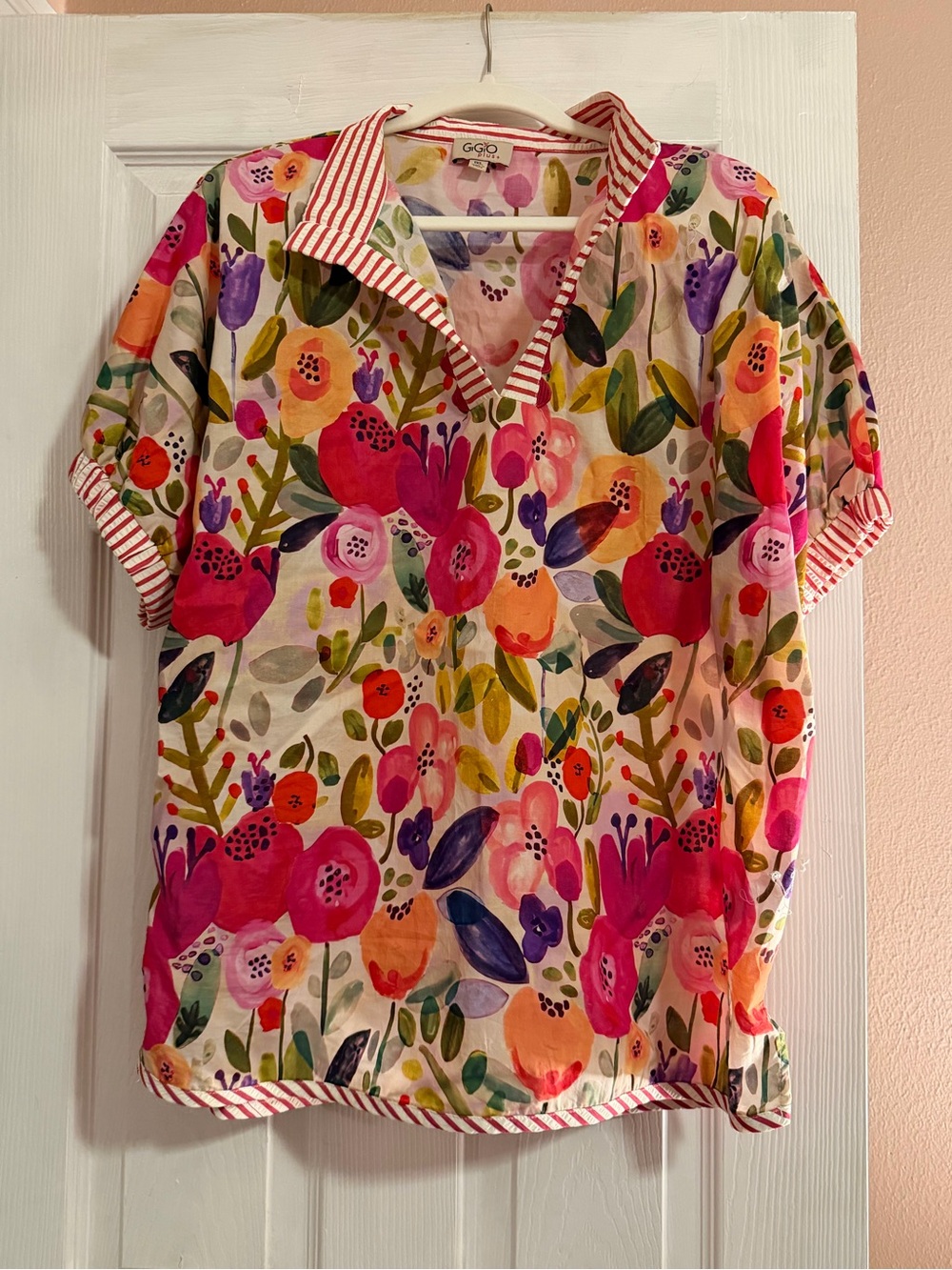 Bright Floral Blouse